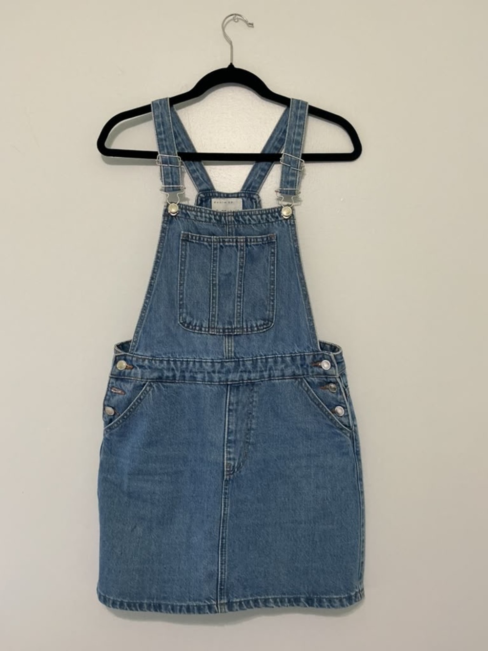 Denim&Co Light Blue Denim Overall Skirt